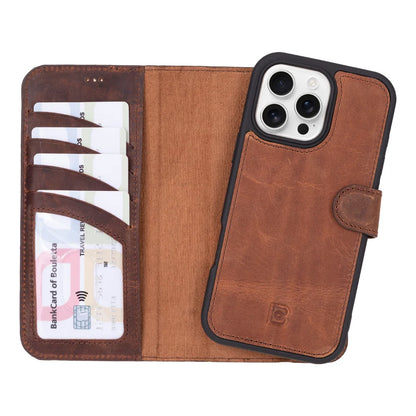 Magic iPhone 16 Pro Detachable Leather Wallet Case – Core Palette