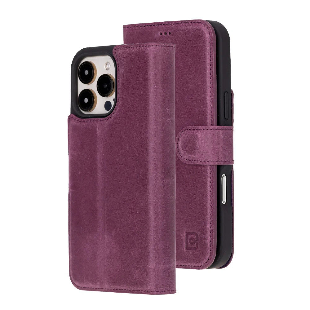 Magic iPhone 16 Pro Leather Detachable Wallet Case
