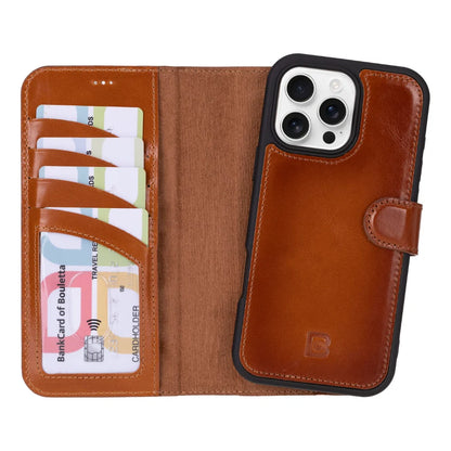 Magic iPhone 16 Pro Detachable Leather Wallet Case – Core Palette
