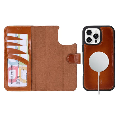 Magic iPhone 16 Pro Detachable Leather Wallet Case – Core Palette