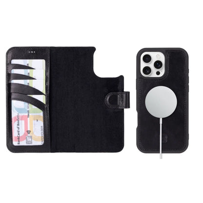 Magic iPhone 16 Pro Max Detachable Leather Wallet Case – Core Palette