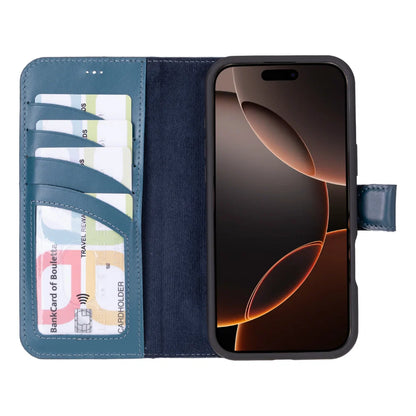 Magic iPhone 16 Pro Detachable Leather Wallet Case – Core Palette