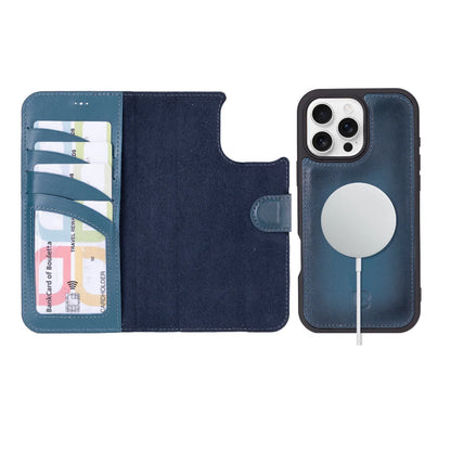 Magic iPhone 16 Pro Detachable Leather Wallet Case – Core Palette