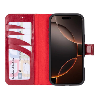 Magic iPhone 16 Pro Detachable Leather Wallet Case – Core Palette