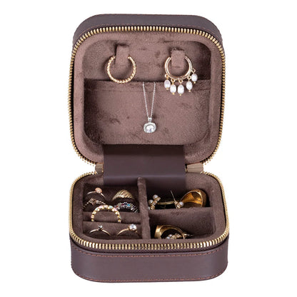 Amanda Medium Leather Jewelry Box