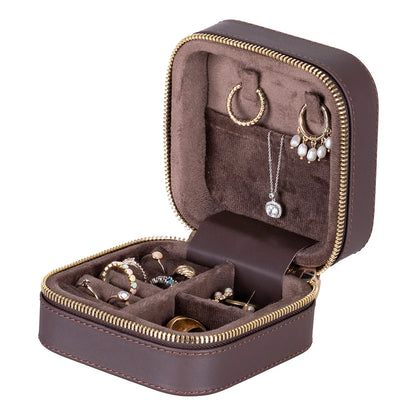 Amanda Medium Leather Jewelry Box