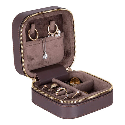 Amanda Medium Leather Jewelry Box