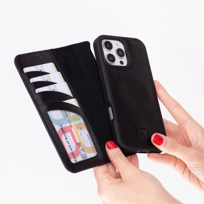 Magic iPhone 16 Pro Detachable Leather Wallet Case – Core Palette