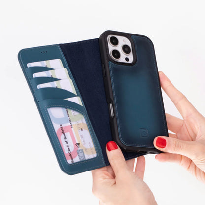 Magic iPhone 16 Pro Detachable Leather Wallet Case – Core Palette