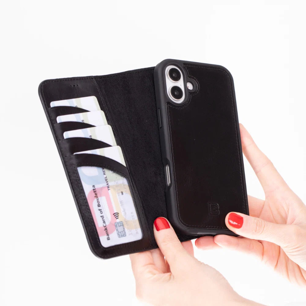 Magic iPhone 16 Plus Leather Detachable Wallet Case