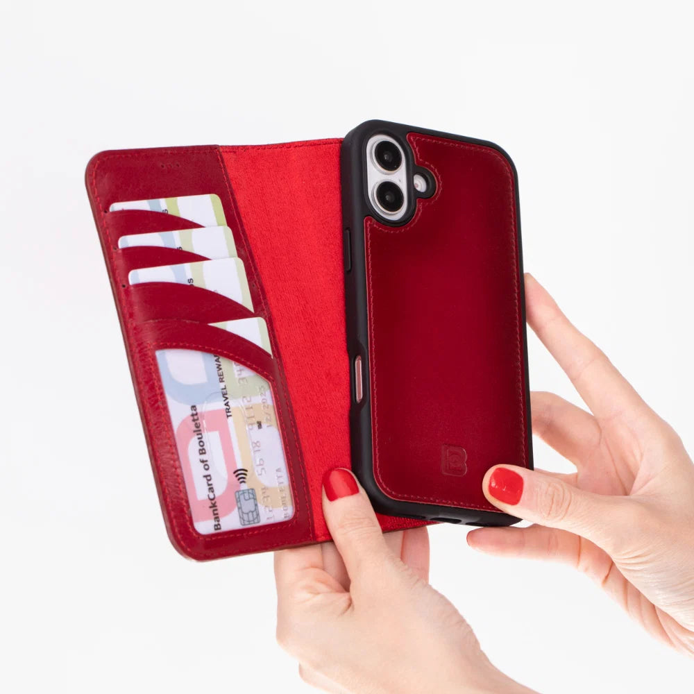 Magic iPhone 16 Leather Detachable Wallet Case