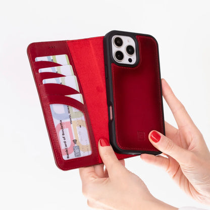 Magic iPhone 16 Pro Detachable Leather Wallet Case – Core Palette
