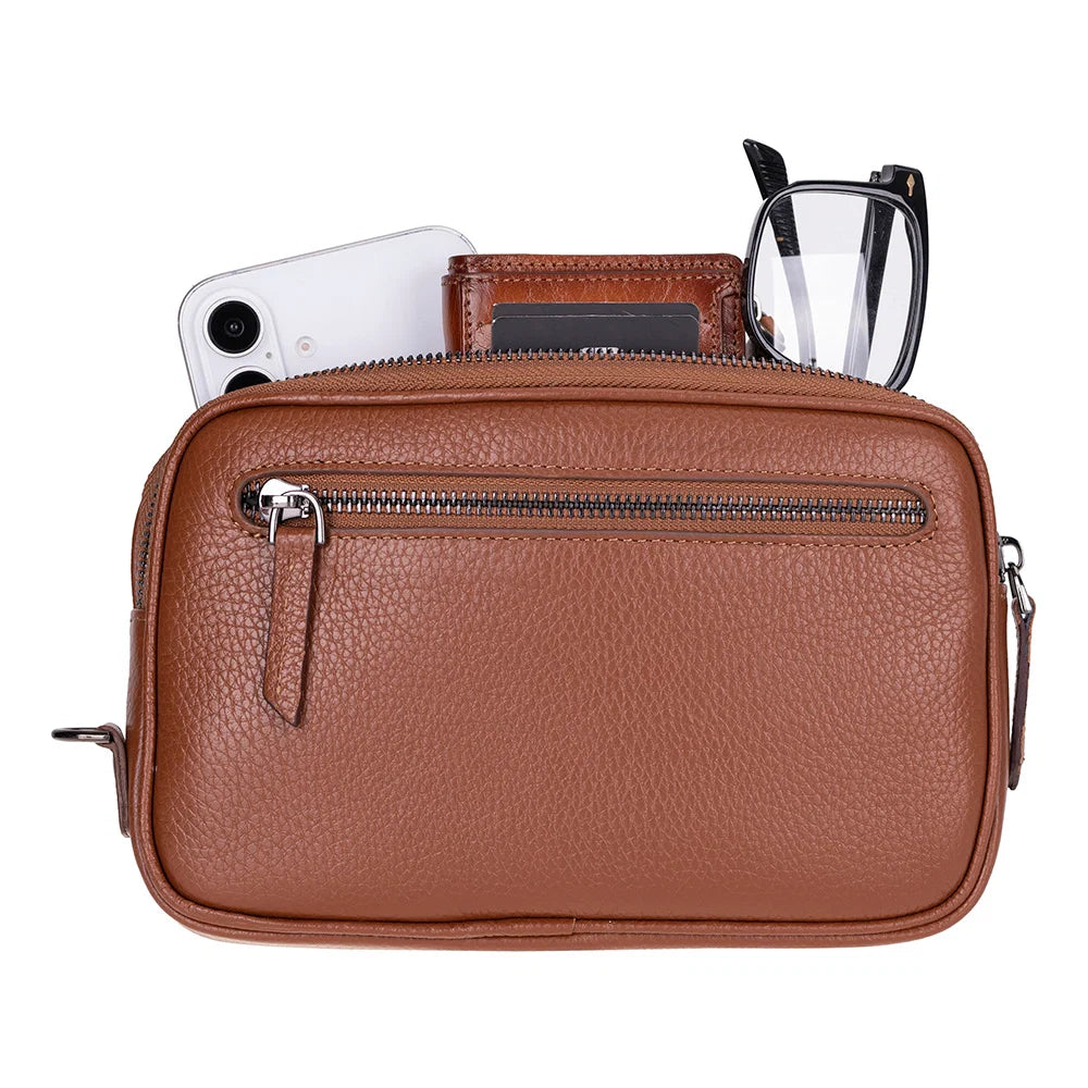 Noma Leather Clutch Bag