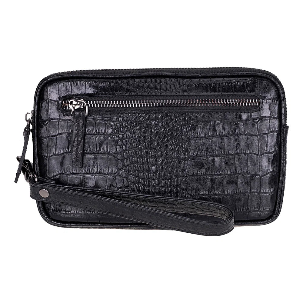 Noma Leather Clutch Bag