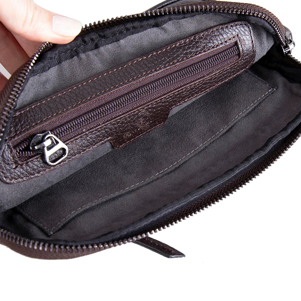 Noma Leather Clutch Bag