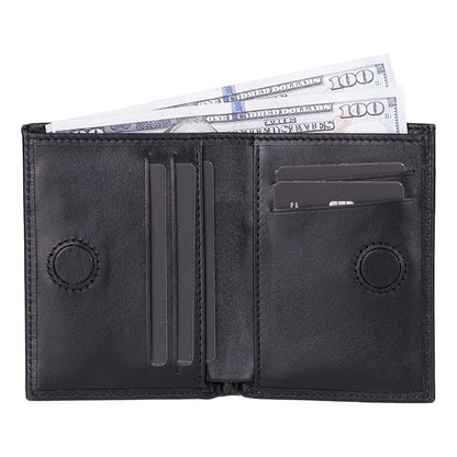 Nigra Leather Wallet with Magnetic Closure