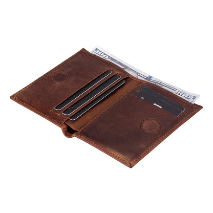 Nigra Leather Wallet with Magnetic Closure