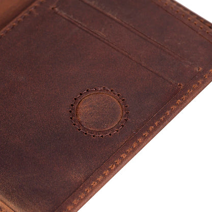 Nigra Leather Wallet with Magnetic Closure