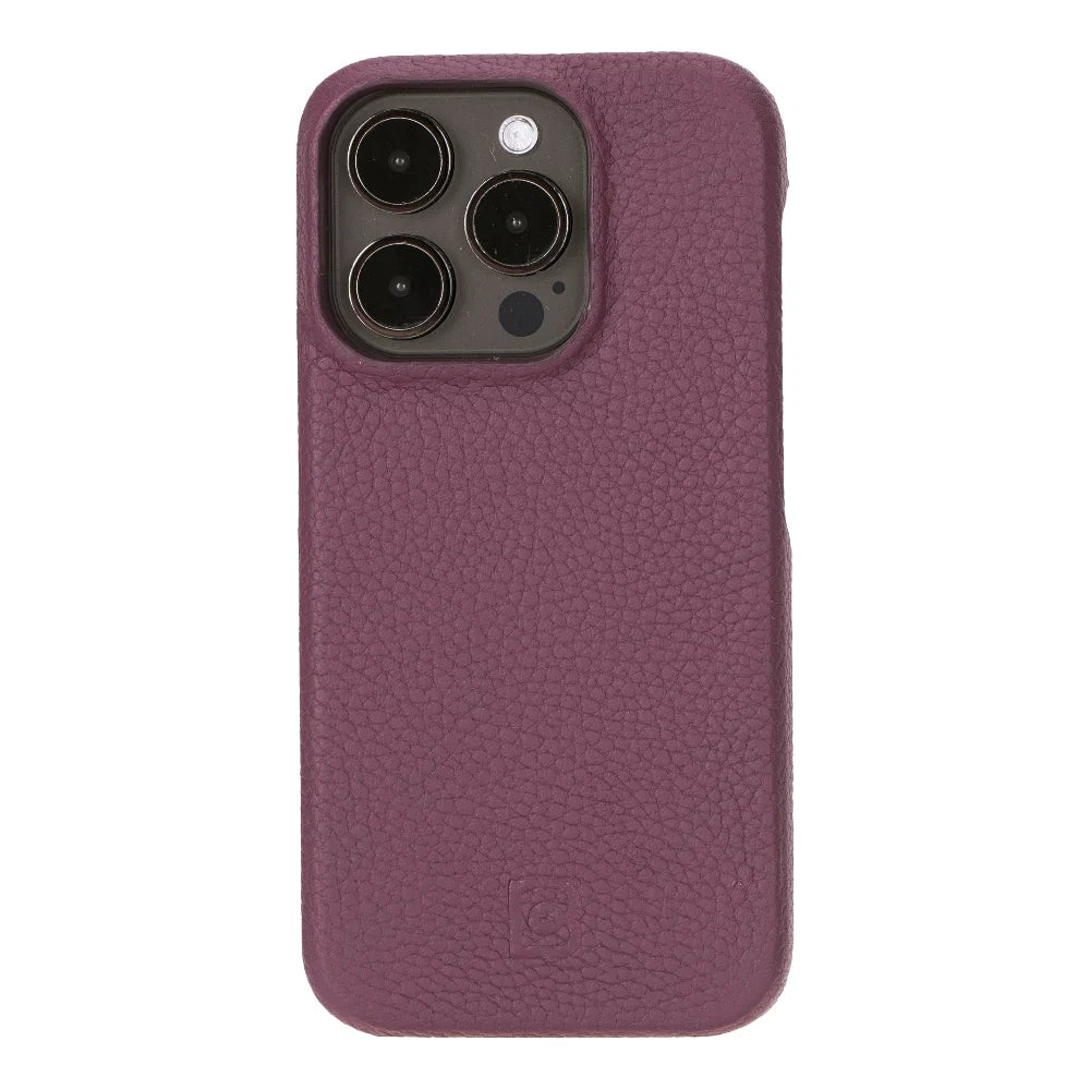 Bouletta Apple iPhone 15 Series Full Leather Coating Back Cover