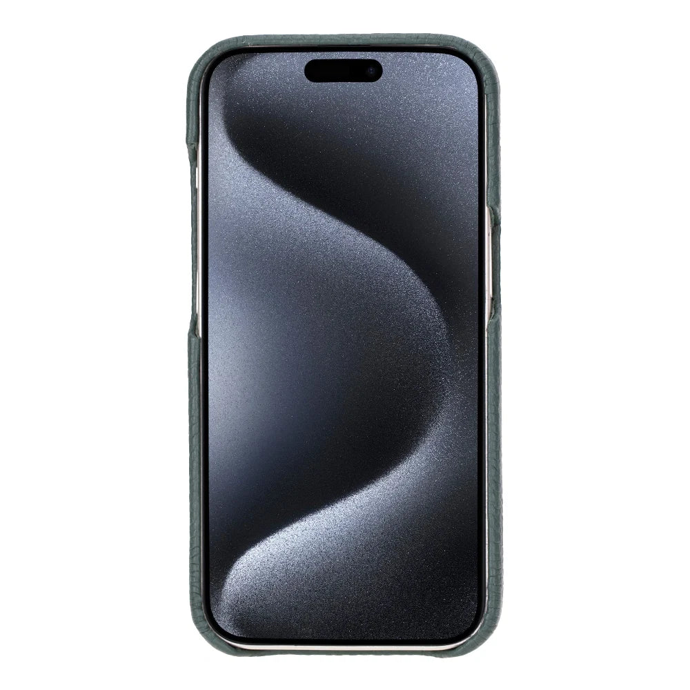 Bouletta Apple iPhone 15 Series Full Leather Coating Back Cover