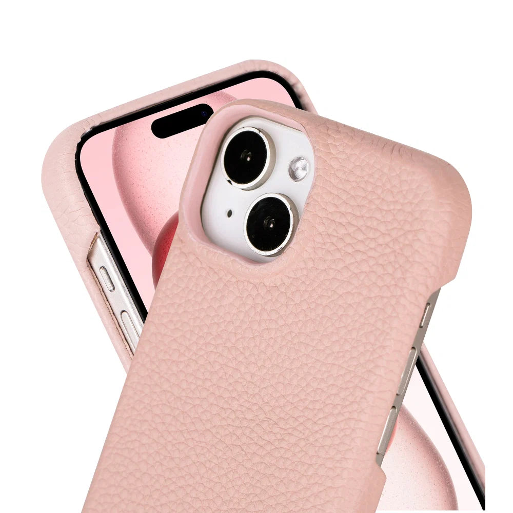 Bouletta Apple iPhone 15 Series Full Leather Coating Back Cover