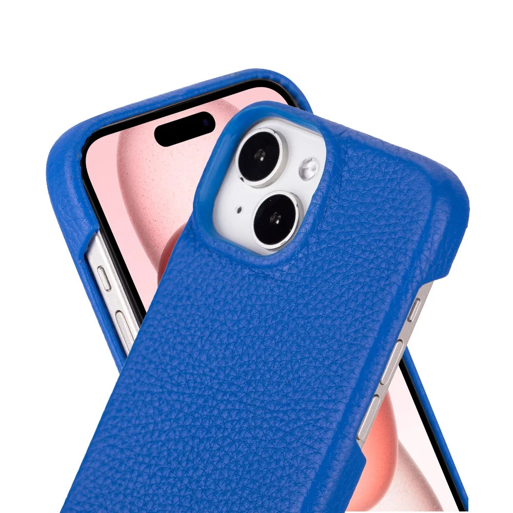 Bouletta Apple iPhone 15 Series Full Leather Coating Back Cover
