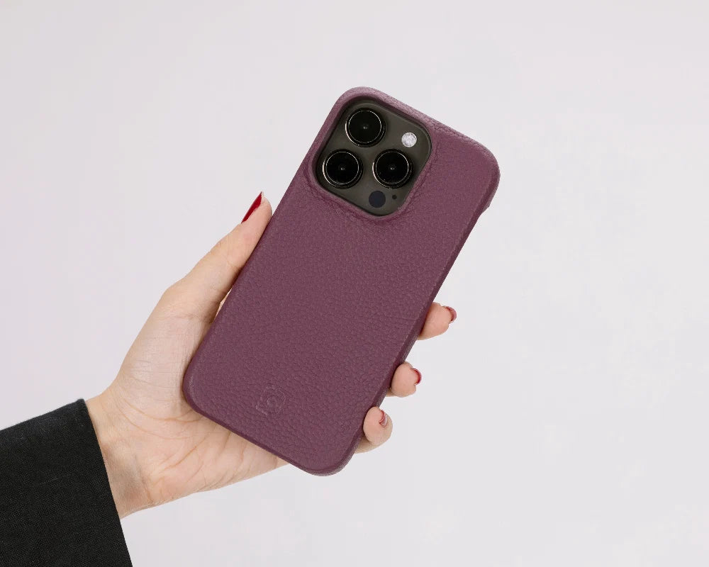 Bouletta Apple iPhone 15 Series Full Leather Coating Back Cover