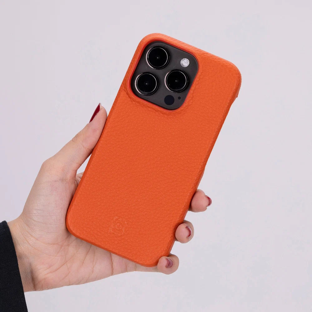 Bouletta Apple iPhone 15 Series Full Leather Coating Back Cover