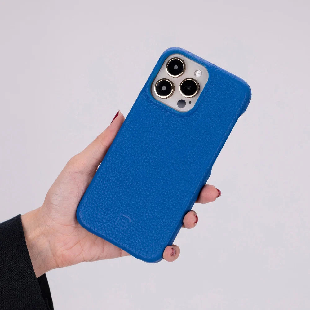 Bouletta Apple iPhone 15 Series Full Leather Coating Back Cover