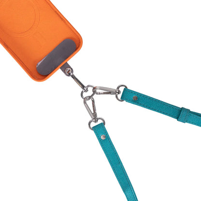FlexGo PU Phone Strap & Detachable Wallet Set