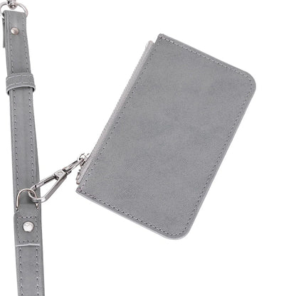 FlexGo PU Phone Strap & Detachable Wallet Set
