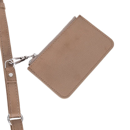 FlexGo PU Phone Strap & Detachable Wallet Set