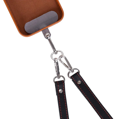 FlexGo PU Phone Strap & Detachable Wallet Set