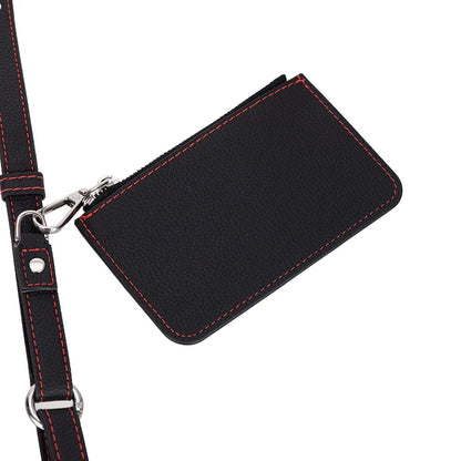 FlexGo PU Phone Strap & Detachable Wallet Set