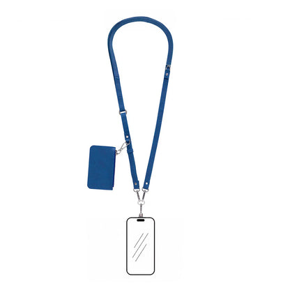 FlexGo PU Phone Strap & Detachable Wallet Set