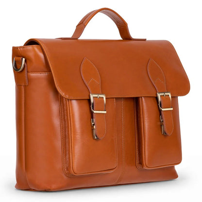 Olympus Leather Laptop Briefcase – 13 to 17 Inch