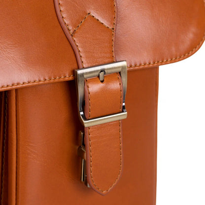 Olympus Leather Laptop Briefcase – 13 to 17 Inch