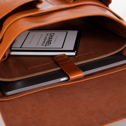 Olympus Leather Laptop Briefcase – 13 to 17 Inch