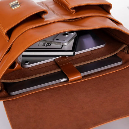 Olympus Leather Laptop Briefcase – 13 to 17 Inch