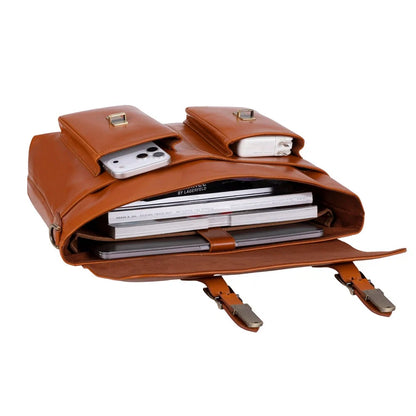 Olympus Leather Laptop Briefcase – 13 to 17 Inch