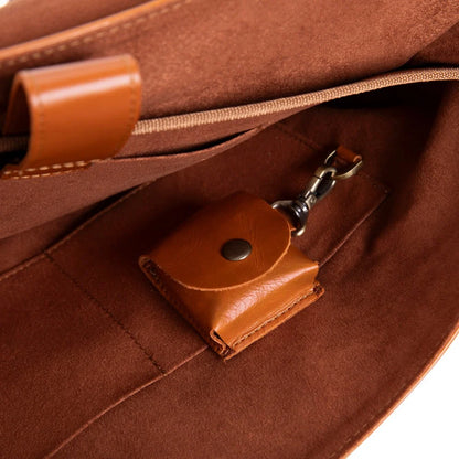 Olympus Leather Laptop Briefcase – 13 to 17 Inch