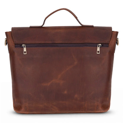 Olympus Leather Laptop Briefcase – 13 to 17 Inch
