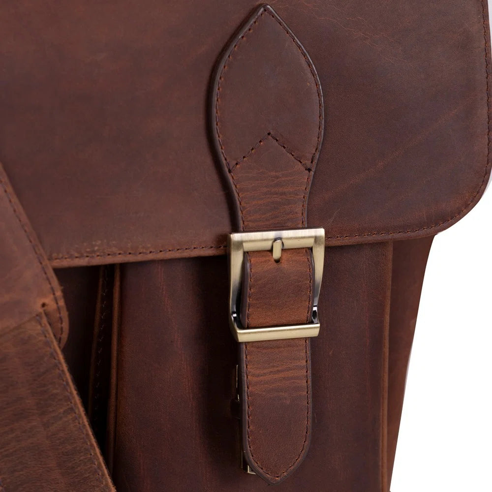 Olympus Leather Business Briefcase / Laptop Case