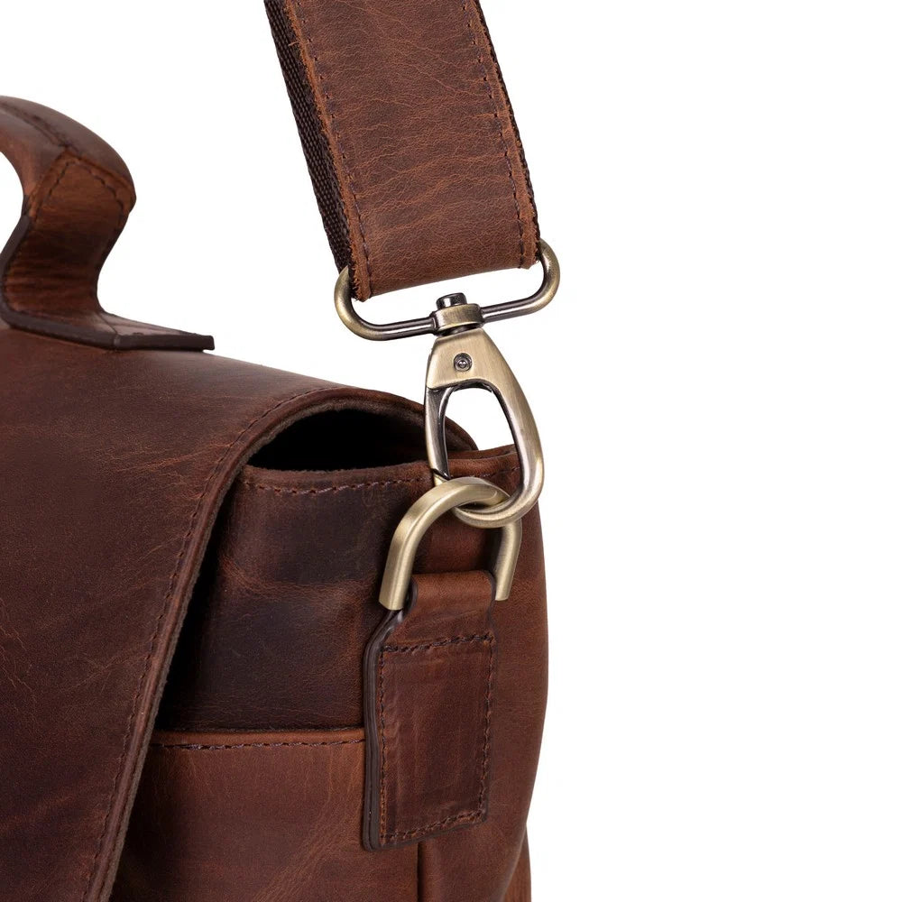 Olympus Leather Business Briefcase / Laptop Case