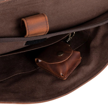 Olympus Leather Laptop Briefcase – 13 to 17 Inch