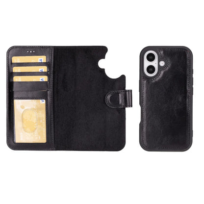 Magic iPhone 16 Detachable Leather Wallet Case – Expanded Palette