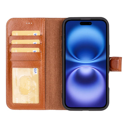 Magic iPhone 16 Detachable Leather Wallet Case – Expanded Palette