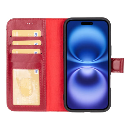Magic iPhone 16 Plus Detachable Leather Wallet Case – Expanded Palette