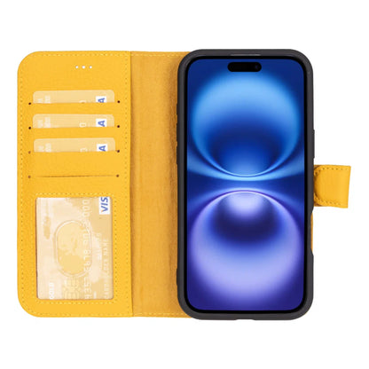 Magic iPhone 16 Detachable Leather Wallet Case – Expanded Palette