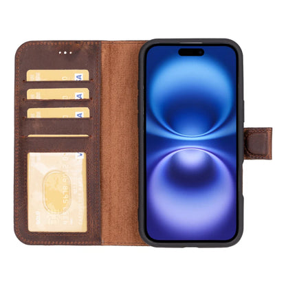 Magic iPhone 16 Detachable Leather Wallet Case – Expanded Palette